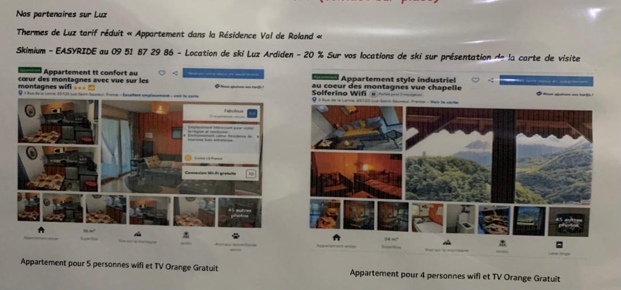 Appartement Tt Confort Au Coeur Des Montagnes Vue Sur Les Montagnes II Wifi Luz-Saint-Sauveur Buitenkant foto