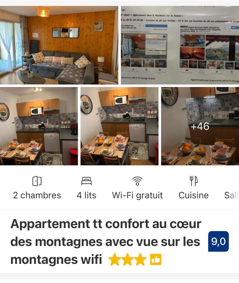Appartement Tt Confort Au Coeur Des Montagnes Vue Sur Les Montagnes II Wifi Luz-Saint-Sauveur Buitenkant foto